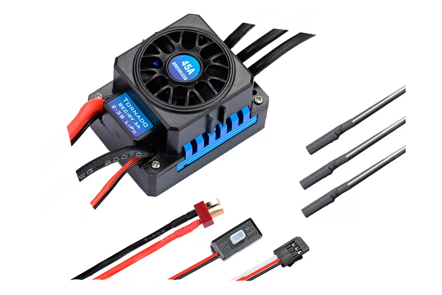 45A bürstenloser ESC-Elektronik-Geschwindigkeit regler für 1/10-Elektro-RC-Auto # H0072
