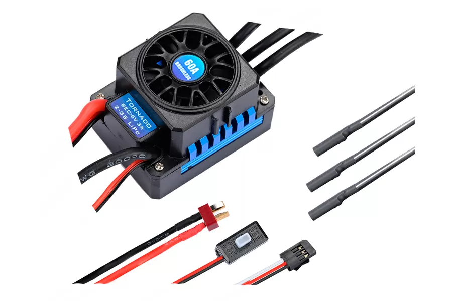 60A bürstenloser ESC-Elektronik-Geschwindigkeit regler für 1/10-Skala-Elektro-RC-Auto # H0082