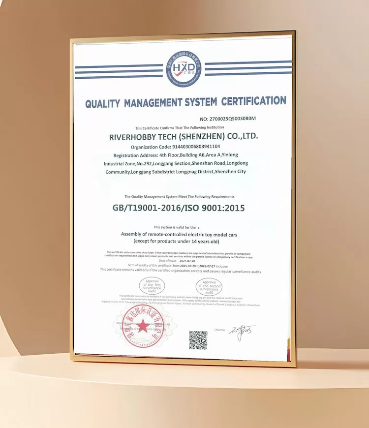 ISO 9001 zertifizierter RC-Hersteller