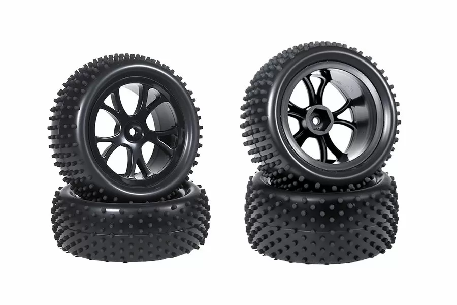 RC Heckreifen 12mm Hex Hub Gummi für 1/10 Maßstab RC Buggy #10300 & #10301