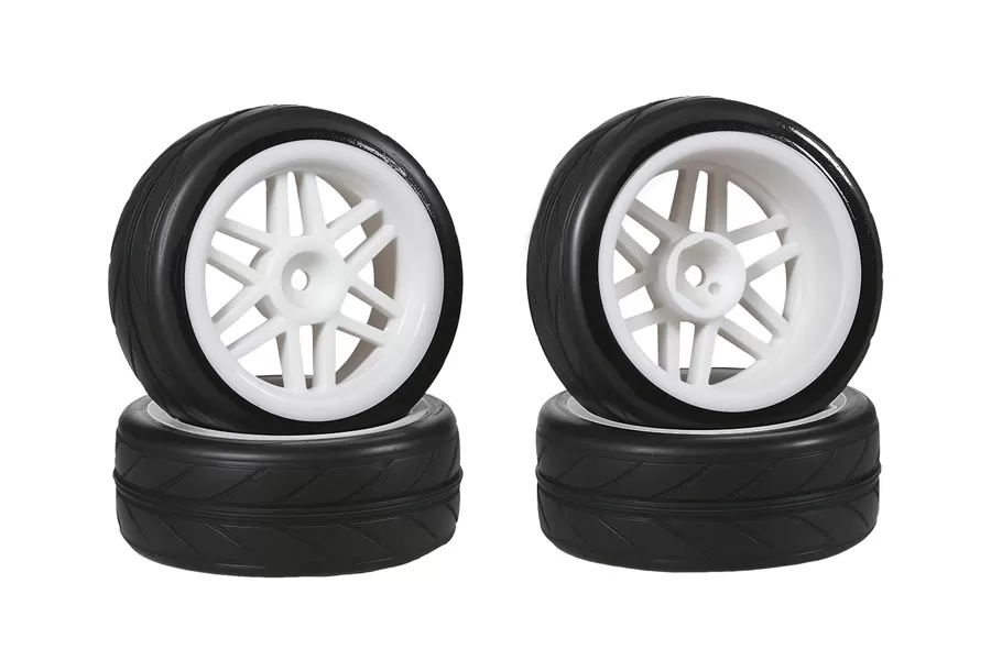 RC Reifen 12mm Hex Hub Gummi für 1/10 Maßstab RC On-Road Touring Cars #10417