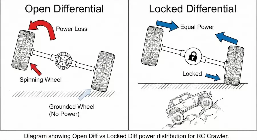 What is an RC Differential Lock? The Key to Off - Road Performance What is an RC Differential Lock? The Key to Off - Road Performance